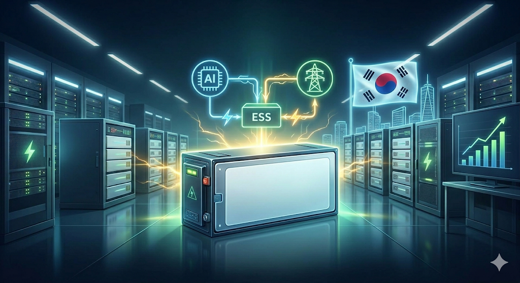 Data center using Korean battery stocks ESS